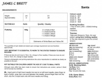 Knitting Pattern - James C Brett JB459 - Flutterby Chunky - Santa